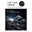 奈特科尔1500流明破窗超薄edc17手电白光/紫外光/绿激光3光源usb-c电筒 EDC17【标配】