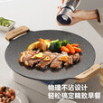 Aoran烧烤盘烤肉盘家用麦饭石烤肉锅围炉煮茶烤盘卡式炉韩式烤肉煎烤盘 30cm烤肉盘（电磁炉+明火可用）+礼包