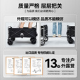 出色鸟Greatbird大型户外露营车 小推车野营便携折叠手拉车 后开儿童可躺露营装备 曜石黑【加大实心万向轮宽3cm】 300L