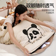 骆驼【熊猫联名款】睡袋户外露营室内外两用可拼接保暖防风午休被子 1J32265426A，奶酪色1.6kg左