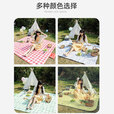 探险者（TAN XIAN ZHE）防潮垫户外帐篷垫子防水布铝箔野餐垫子地铺垫沙滩垫多人加宽  【加厚绿白格野餐垫】200*180cm