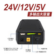 YI SEN NENG24V12V5V双DC三输出锂电池组便携大容量户外移动可充电源音箱灯带 24V12V5V（22400毫安）双DC带开关电显