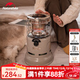 NatureHike挪客户外气炉取暖器露营烹煮炉多功能庭院烤火炉冬季露营取暖炉 烟灰褐【可取暖 可烧水 可烹煮】