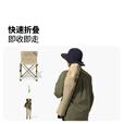 牧高笛（MOBIGARDEN）折叠椅 户外露营便携式折叠椅迷你靠背椅休闲钓鱼椅 石青蓝