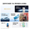 华为（HUAWEI）畅享 70X 尊享版 24期【免息】6100mAh华为巨鲸长续航 麒麟8000芯片 鸿蒙智能手机 mate 曜金黑【256GB】 12期免息【季度碎屏险+两年质保+运费险】