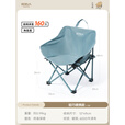 原始人户外折叠椅月亮椅旅行露营椅子沙滩折叠凳便携式钓鱼椅桌椅装备 儿童轻巧款蓝色-轻量易收纳