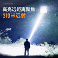 XMSJ手电筒超长续航24小时户外强光手电小型便携式超亮远射长续航家用 【定焦远射】P70系灯芯-持续40小时