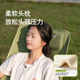 原始人（The Primitive）户外折叠椅月亮椅加高露营椅子钓鱼凳便携式躺椅午休沙滩椅野餐 经典大靠背椅【舒适头枕】橄榄绿