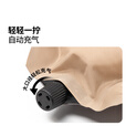 牧高笛（MOBIGARDEN）水瓶防潮垫 户外露营自动充气垫可拼接隔凉睡垫气垫床防潮垫 栗棕色/三人3cm