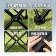 岩合户外折叠椅 克米特椅 便携式钓鱼椅 慵懒躺椅 踏青露营蛋卷桌椅子 灰色-月亮椅【加宽加固升级款】