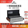 挪客Naturehike墨烟烧烤架子便携式烧烤炉露营炉具折叠木炭烤肉架 升级黑色【两档调节】-送1盒碳
