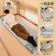 骆驼（CAMEL）户外睡袋 轻盈加厚保暖双人旅行露营室内便携成人睡袋 月石灰 2.15kg 右 可拆卸 A8W03009 均码