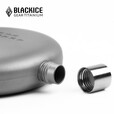 黑冰（BLACKICE） 户外便携式随身钛酒壶150ML白酒壶一手可握小酒壶 Z7260G 150ml  明月款（银灰）