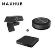 MAXHUB远程视频会议全向麦克风BM22桌面扬声器5米拾音有线无线连接全向麦 wb03+wt17传屏套装