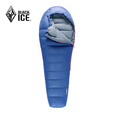 黑冰（BLACKICE）新款【B系列鸭绒木乃伊式羽绒睡袋】户外露营单人羽绒睡袋 蓝色 B400 L码（新标准）