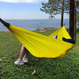 旅行家飞羽吊床户外单双人露营防侧翻约超轻小巧便携公园休闲室内秋千 黄色 吊床(260*140cm)
