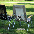 Guide Series户外露营铝合金折叠便携椅野营休闲午休躺椅四挡调节钓椅沙滩躺椅 012折叠椅--墨绿加厚(网纱/实布)