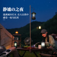 原始人户外露营灯架灯杆支架户外灯架杆露营灯野营桌面置物架挂架 墨绿色折叠灯架