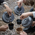 CAMPINGMOON柯曼户外烧水壶茶壶咖啡壶户外茶具泡茶壶铝合金轻量便携水壶科曼 【S1000】1L水壶茶壶