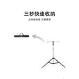 探路者（TOREAD）露营灯架铝合金灯杆户外支架折叠便携伸缩野营三脚架挂钩 银色 均码