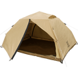 DOD 日本精致户外野营野炊防雨防晒豪华多人卡其色帐篷速开T5-869-TN 卡其色T5-869-TN