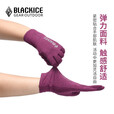 黑冰（BLACKICE）冬季户外露营加绒可触屏弹力保暖手套男女款Z2303 黑色 L