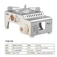 脉鲜布朗熊可妮兔卡通卡式炉 1.9kw火力户外迷你燃气丁烷气便携炉 卡式炉+多用煎烤锅（两口锅）