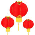 淘文新年迎春红灯笼舞蹈道具春节串灯笼开业户外乔迁婚庆灯笼 10寸 空白灯笼 一个/价
