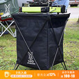 DOD 日本精致户外露营野营垃圾箱GM1-450-TN野外折叠多功能收纳筐 黑色GM1-450