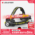 莱德雷神（LED LENSER）H7R Work工作头灯强光充电超亮夜钓超长续航头戴式黄光灯 黑色 WORK 专业版【黄光】