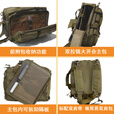 路游（LooYoo） A106军旅电脑公文包多功能手提单肩双肩背包大容量军迷高强尼龙 黑色