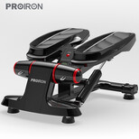 PROIRON 踏步机 家用脚踏机 液压免安装智能电子屏 登山机塑身踏板运动器材迷你塑形机+拉力绳 黑色