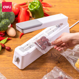 得力(deli)手压式封口机 胶装机 过膜机 家用塑料袋食品封口机 塑封机包装袋茶叶袋密封包装机16499