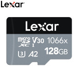 雷克沙（Lexar）128GB TF（MicroSD）存储卡 U3 V30 A2 读160MB/s 写120MB/s 4K高清视频流畅拍（1066x）