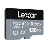 雷克沙（Lexar）128GB TF（MicroSD）存储卡 U3 V30 A2 读160MB/s 写120MB/s 4K高清视频流畅拍（1066x）