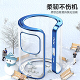 品胜 苹果12手机壳6.1英寸防摔电镀保护壳iphone12保护套防摔全包镜头电镀边框手机套硅胶软壳 透明