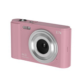 松典（SONGDIAN）DC302L 数码卡片照相机 学生入门级便携高清 仙女粉 32G 内存卡