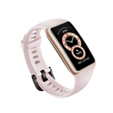 华为 HUAWEI 手环6 NFC版 运动手环 智能手环 全天候血氧监测/炫彩全面屏/2周长续航/96种运动 樱语粉