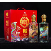 白水杜康 龙凤 天作之合52度浓香型白酒500ml*2瓶礼盒装