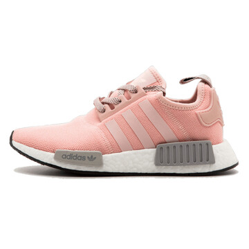 京东商城阿迪达斯adidasnmdr1灰粉配色boost中底女士休闲跑步鞋粉色by