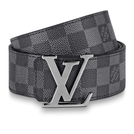 lv路易威登腰带男士经典印花皮带休闲商务裤袋双面按扣皮带男 牛皮