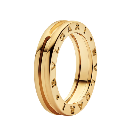 bvlgari宝格丽戒指18k玫瑰金单环情侣对戒单枚典雅时尚 18k黄金 52