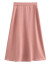 梵希蔓感轻奢半身裙中长款伞裙a字高腰显瘦遮胯垂感裙子 F6515 粉色 S