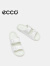 爱步（ECCO）拖鞋女 夏季凉拖鞋搭扣设计外穿时尚勃肯鞋 科摩206833 亮白色20683304002 38