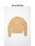 Acne Studios【520礼物】女士Face表情罗纹长袖圆领羊毛针织衫开衫毛衣A60280 米色 XXS