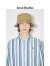 Acne Studios【尊享6折】 男女同款Face表情条纹长袖CB0044 白色/钢蓝色 M