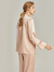 珊目尔（SMR）【6A级真丝】真丝睡衣女长袖两件套装100%桑蚕丝丝绸可外穿家居服 珊瑚粉 170(XL)适合115-135斤穿着