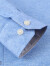 罗蒙（ROMON）长袖保暖衬衫男新款加绒加厚格子衬衫青年男士商务休闲衬衣 蓝色 44/5XL