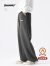 杉努（SHANNU）裤子男秋冬季加绒加厚款直筒美式宽松运动休闲长裤 黑色加绒 XL 