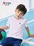 特步（XTEP）童装儿童夏季短袖针织衫短T中大童男童透气舒适运动休闲T恤 珍珠白【9006】 150cm